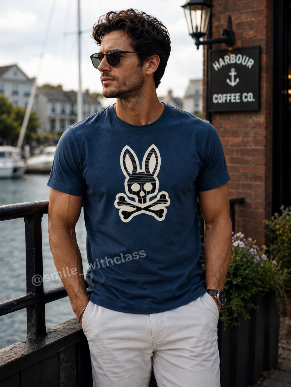 NWOT Psycho Bunny Men's Harbour Liam Tee - Size 6 (L) - Bold & Fresh!